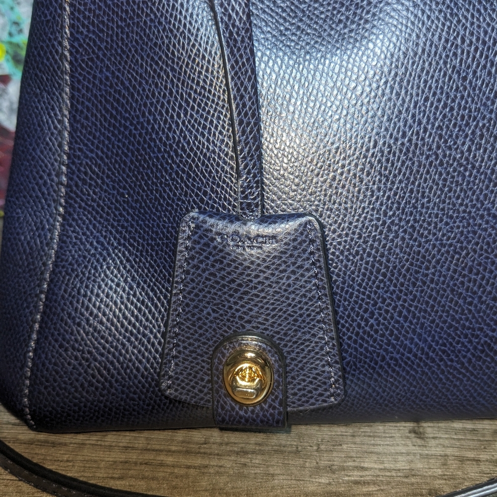 Coach | Margot Midnight Crossgrain Leather Small Convertible Carryall Satchel - Picture 6 of 12